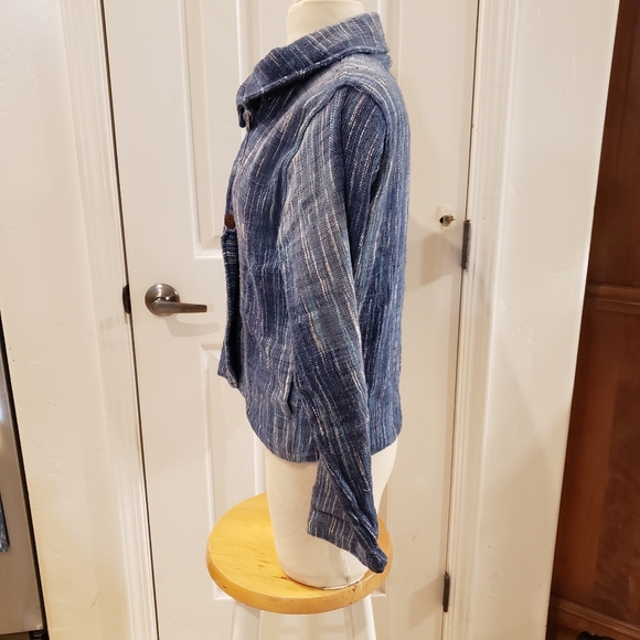 Eastern Serenity Blue Jacket Size Medium - Picture 5 of 8